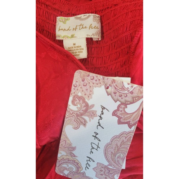 NWT Band of the Free Ruby Red Wrap Midi Dress - Picture 4 of 10